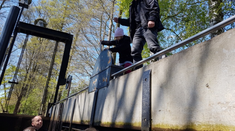 Selbstbedienungsschleuse im Spreewald