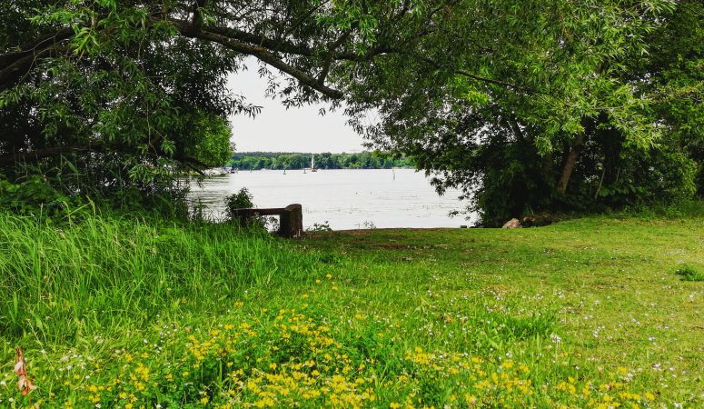 Motorboot, Boot, Schiff, Schifffahrt, See, Havel, Berlin, auf dem Wasser unterwegs, Ausflugstipp, Ausflug, motorbootfahren, Urlaub, Ferien, Sommer, Mädchen mit Strohut